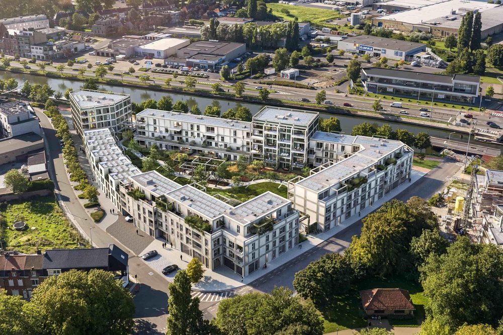 Completed apartment building, ready for final inspection