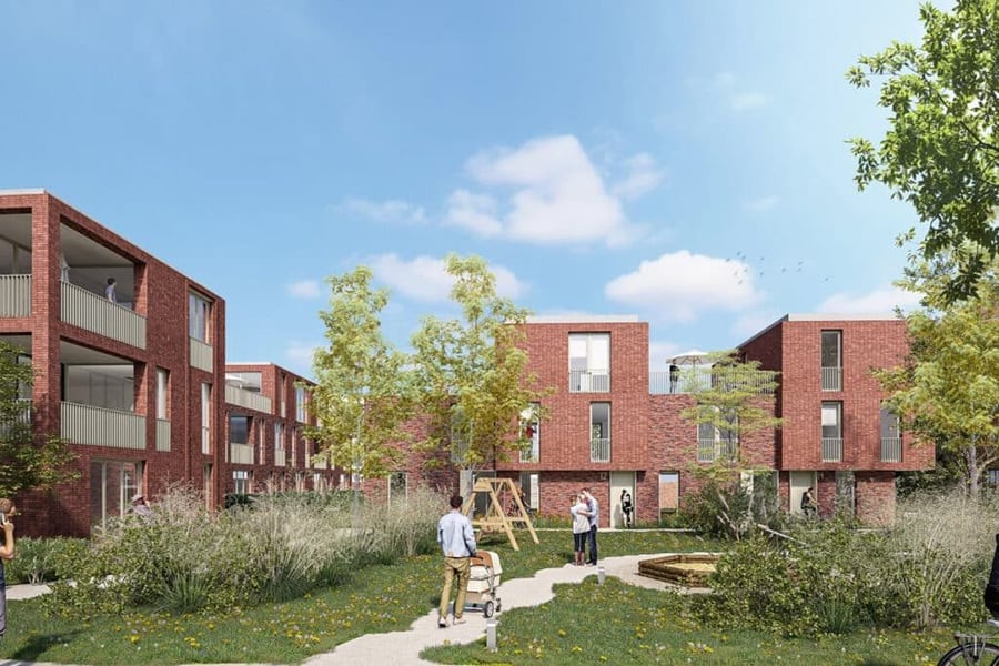 Een gemengd nieuwbouwproject op de Guldendal-site in Mechelen