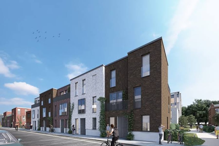 Een gemengd nieuwbouwproject op de Guldendal-site in Mechelen